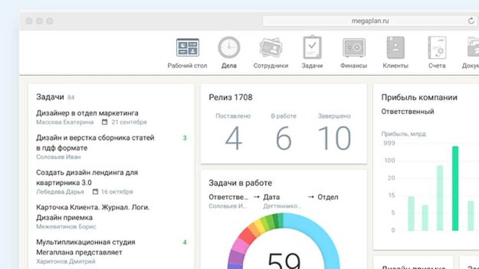 мегаплан интерфейс CRM